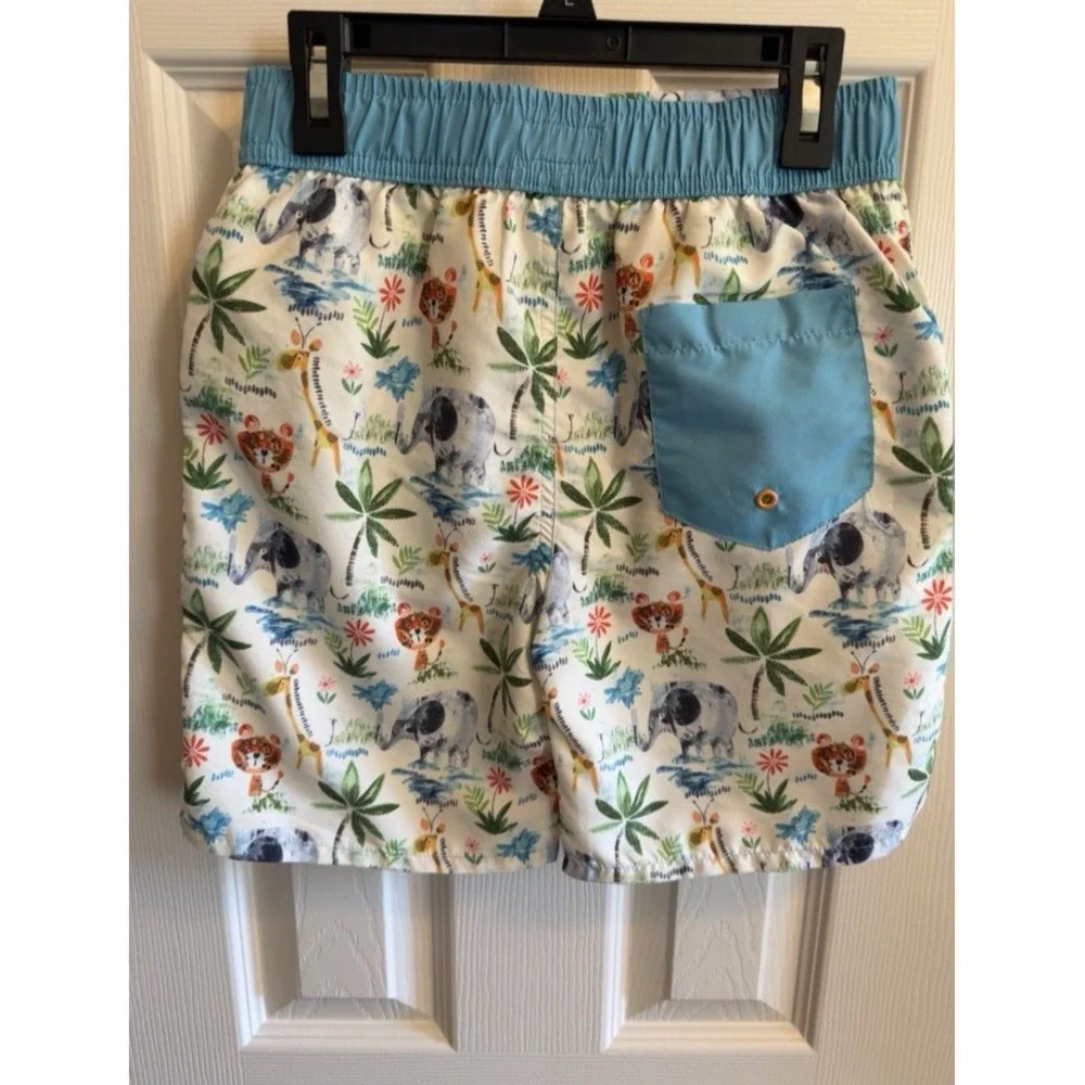 Andy & Evan Swim Trunks Shorts Jungle Safari Animals Beach Pool Boys 7 - Picture 3 of 4